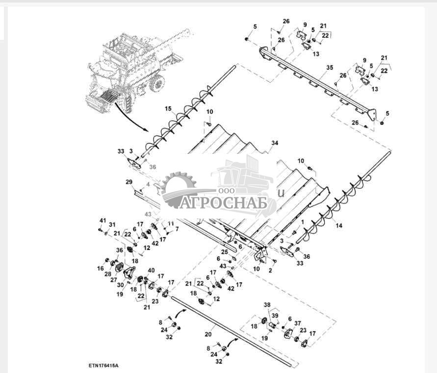 Шнек с основанием, обычнаястандартная износостойкость 
